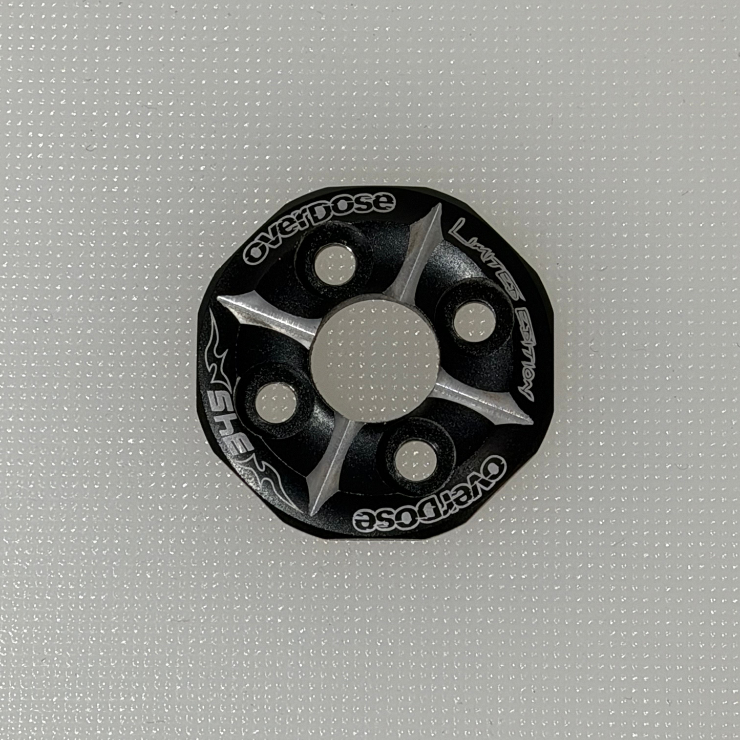 Overdose Limited Edition #345 Black Alloy Spur Gear Cover Type 3