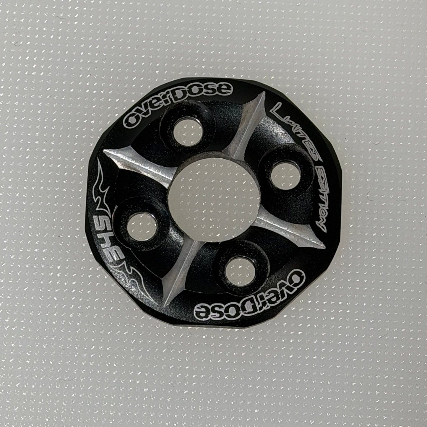 Overdose Limited Edition #345 Black Alloy Spur Gear Cover Type 3