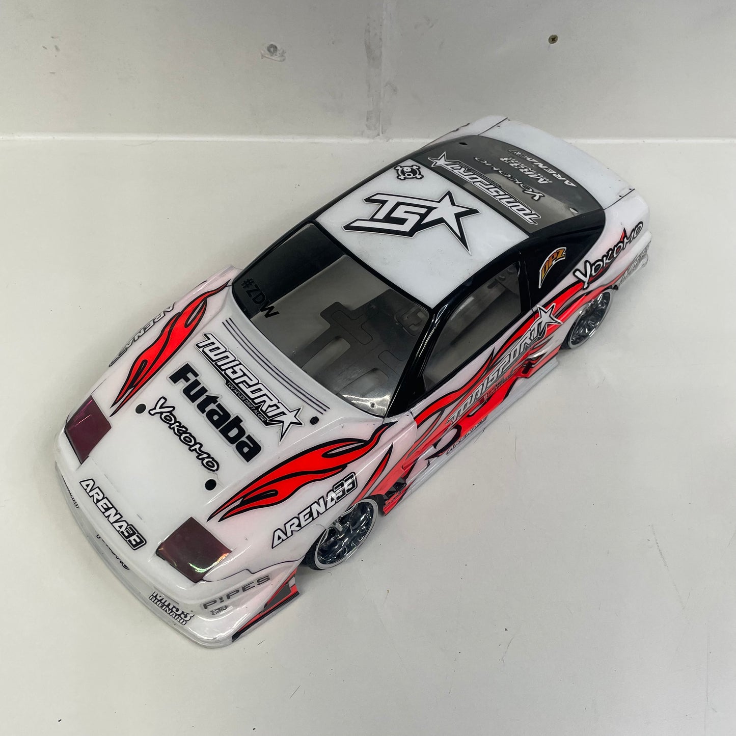 Nissan S13 RC Drift Bodyshell White Tonisport