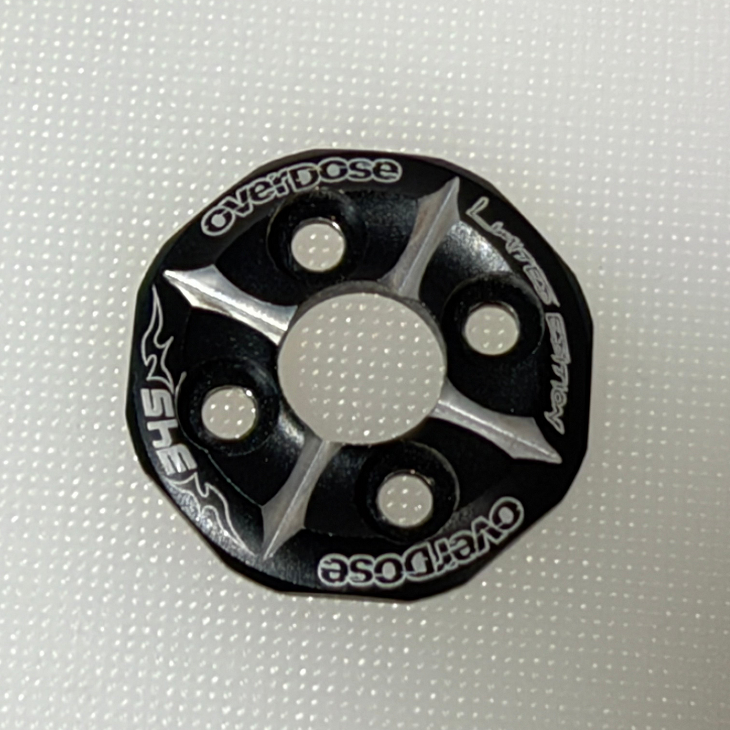Overdose Limited Edition #345 Black Alloy Spur Gear Cover Type 3