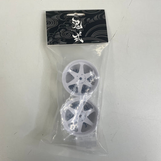 Onisiki White Wheels 326Power ONI9122 6MM Offset x4 Wheels 2 Packs