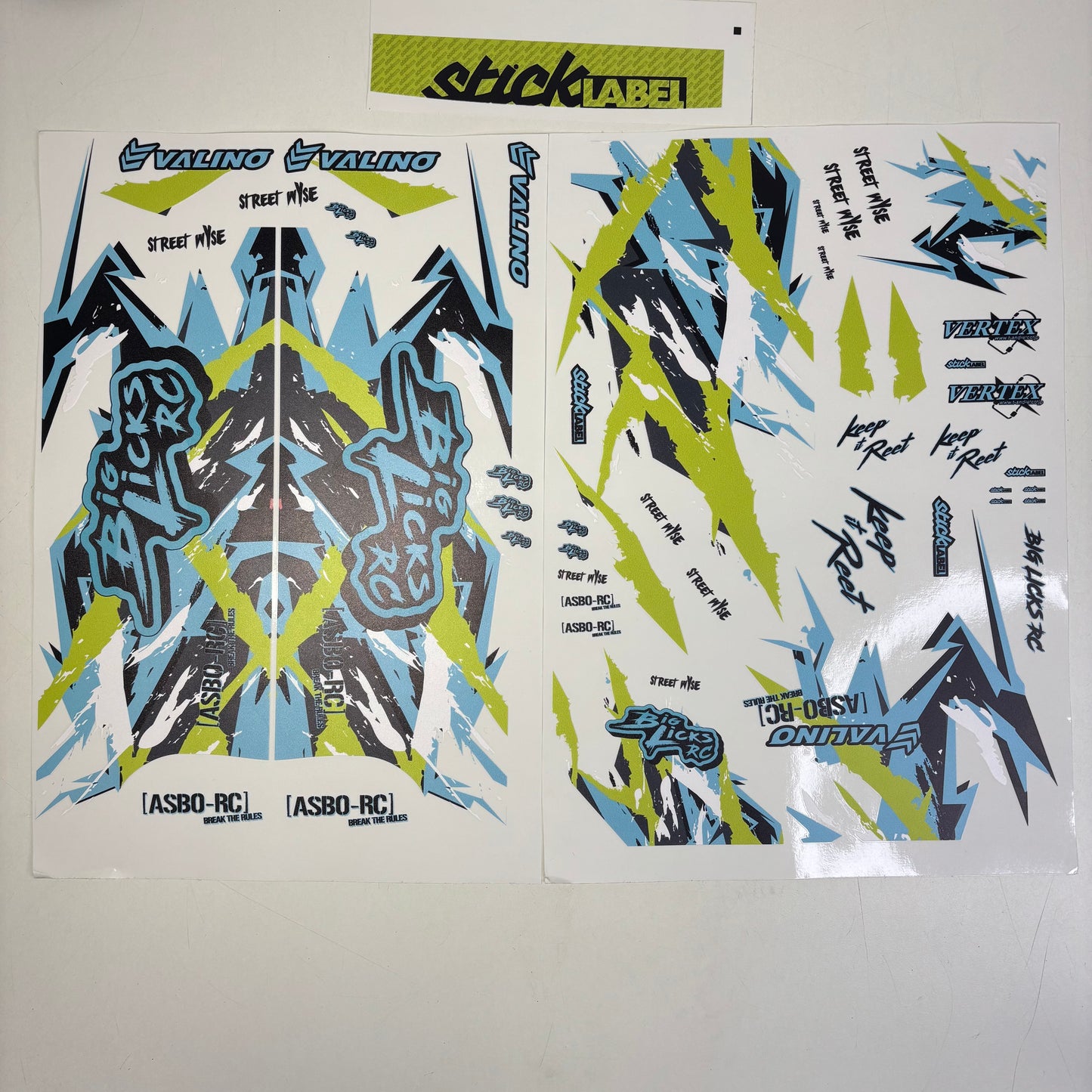 BiglicksRC Livery Stickers Big Licks RC Clear & Chrome