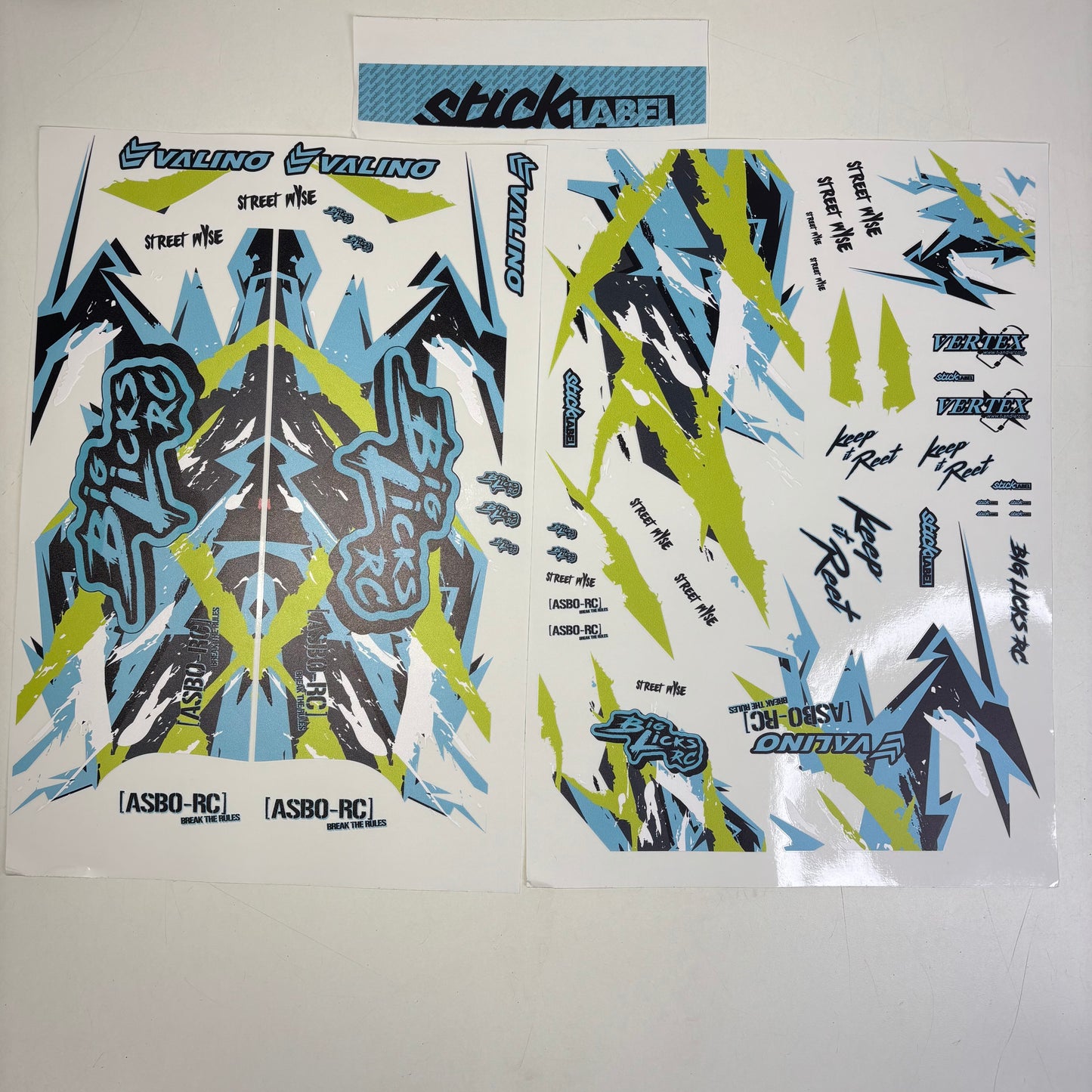 BiglicksRC Livery Stickers Big Licks RC Clear & Chrome