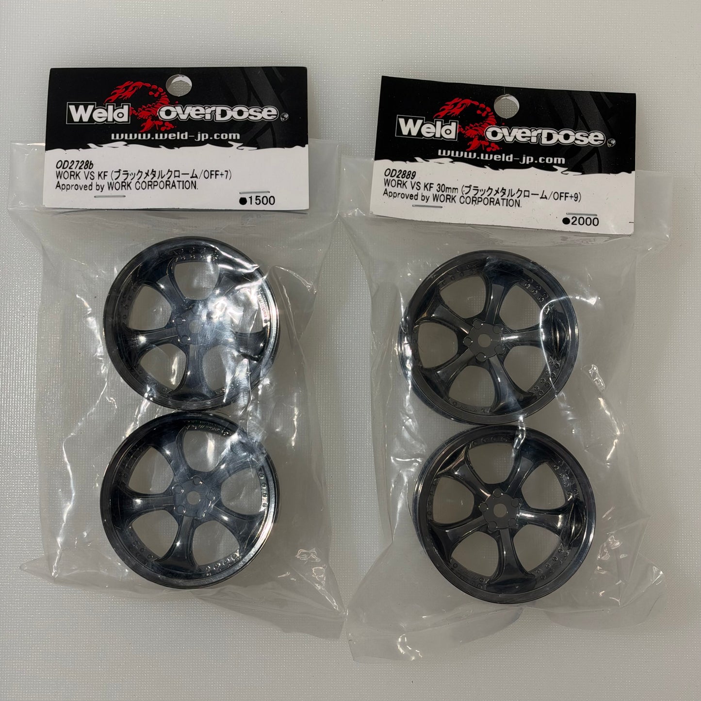 Overdose Work VS-KF Wheels Daark Chrome 26-7 & 30-9