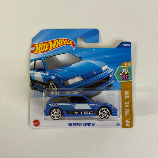 Hot Wheels '90 HONDA CIVIC EF 70'S VS 90'S BLUE