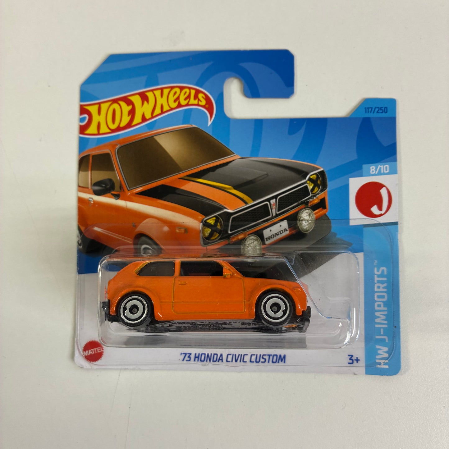 Hot Wheels '73 HONDA CIVIC CUSTOM (ORANGE)