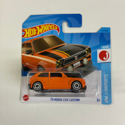 Hot Wheels '73 HONDA CIVIC CUSTOM (ORANGE)