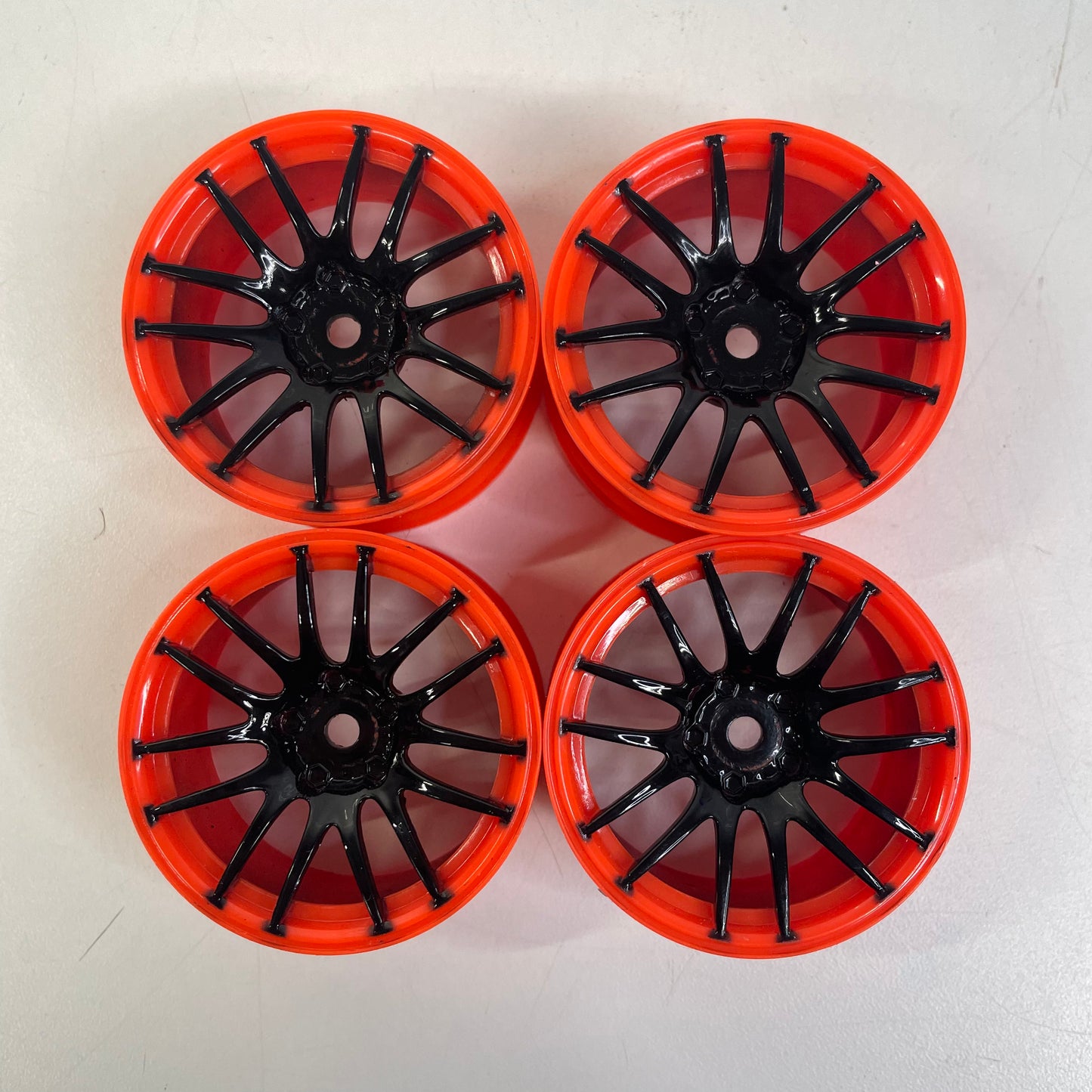 Orange & Black Wheels 3mm Offset X4