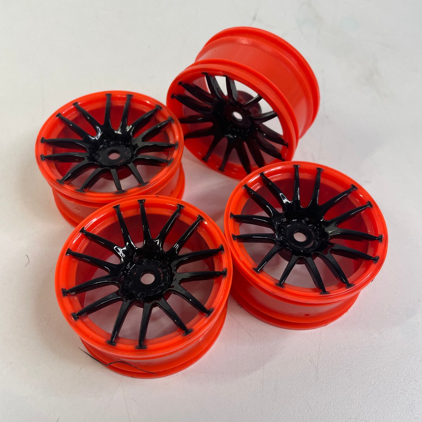 Orange & Black Wheels 3mm Offset X4