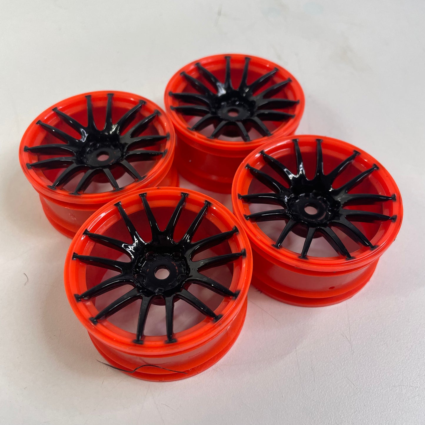 Orange & Black Wheels 3mm Offset X4