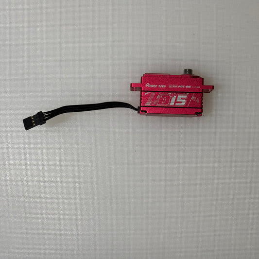 PowerHD D15 Programmable Servo Red Alloy