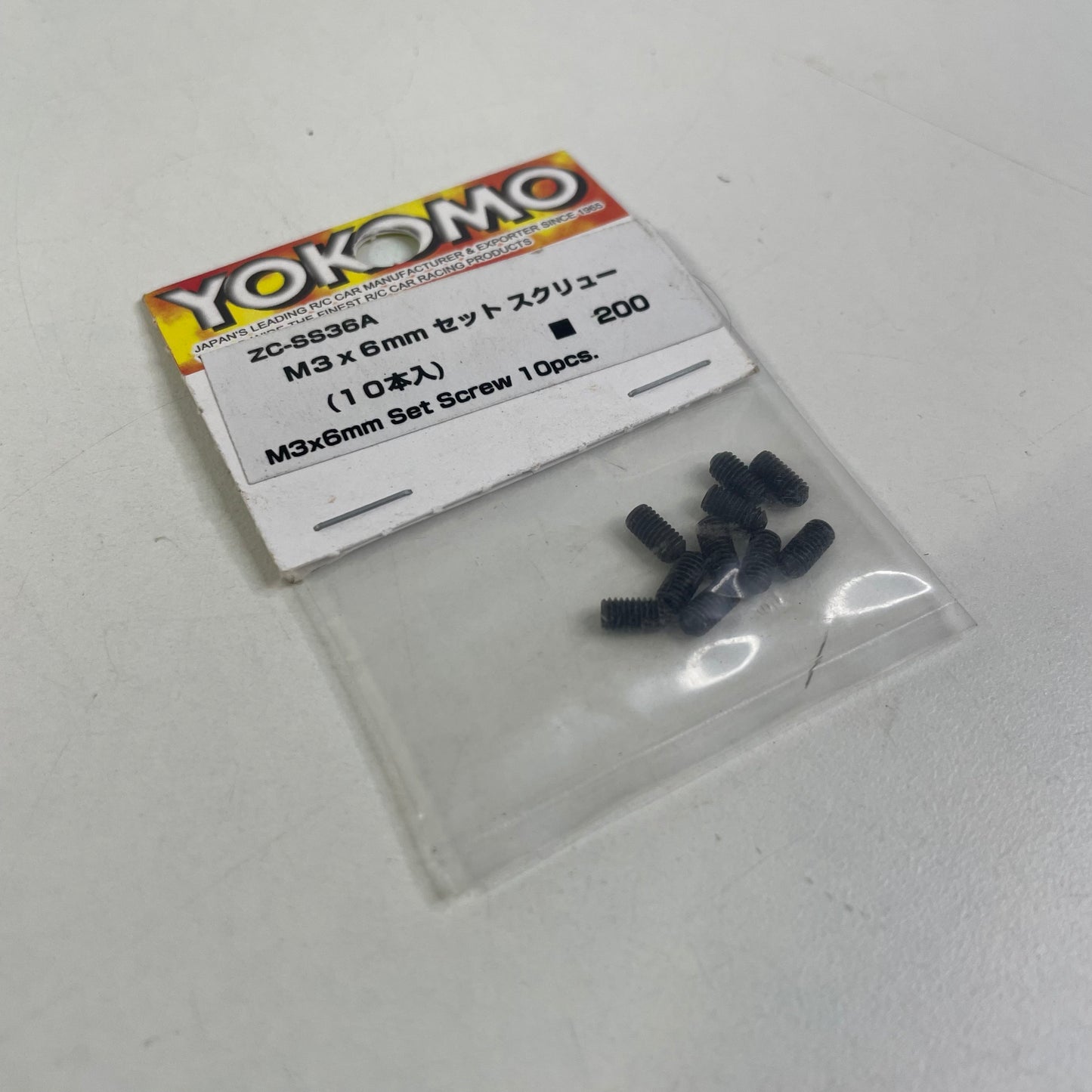 Yokomo ZC-SS36A M3 x 6mm Set Screw 10pcs.