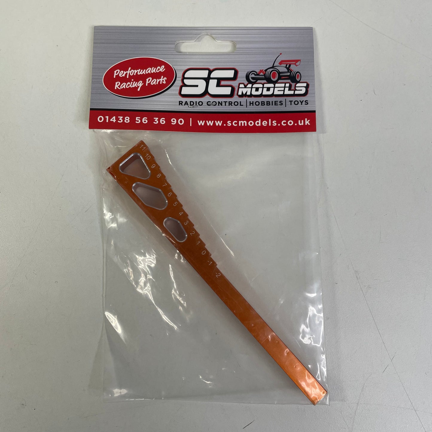 SC Models Ride Height Gauge 2mm to 11mm Beveled (SCDTEL01024)