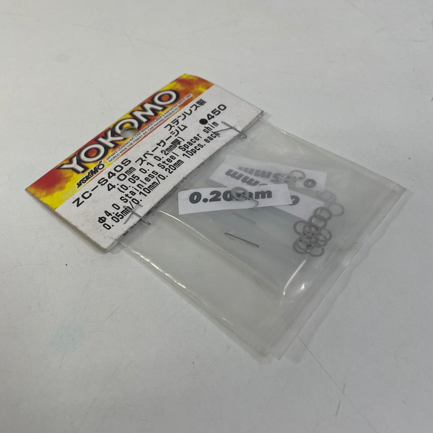 Yokomo ZC-S40S 4.0mm Stainless Steel Spacer Shim 10pcs. each