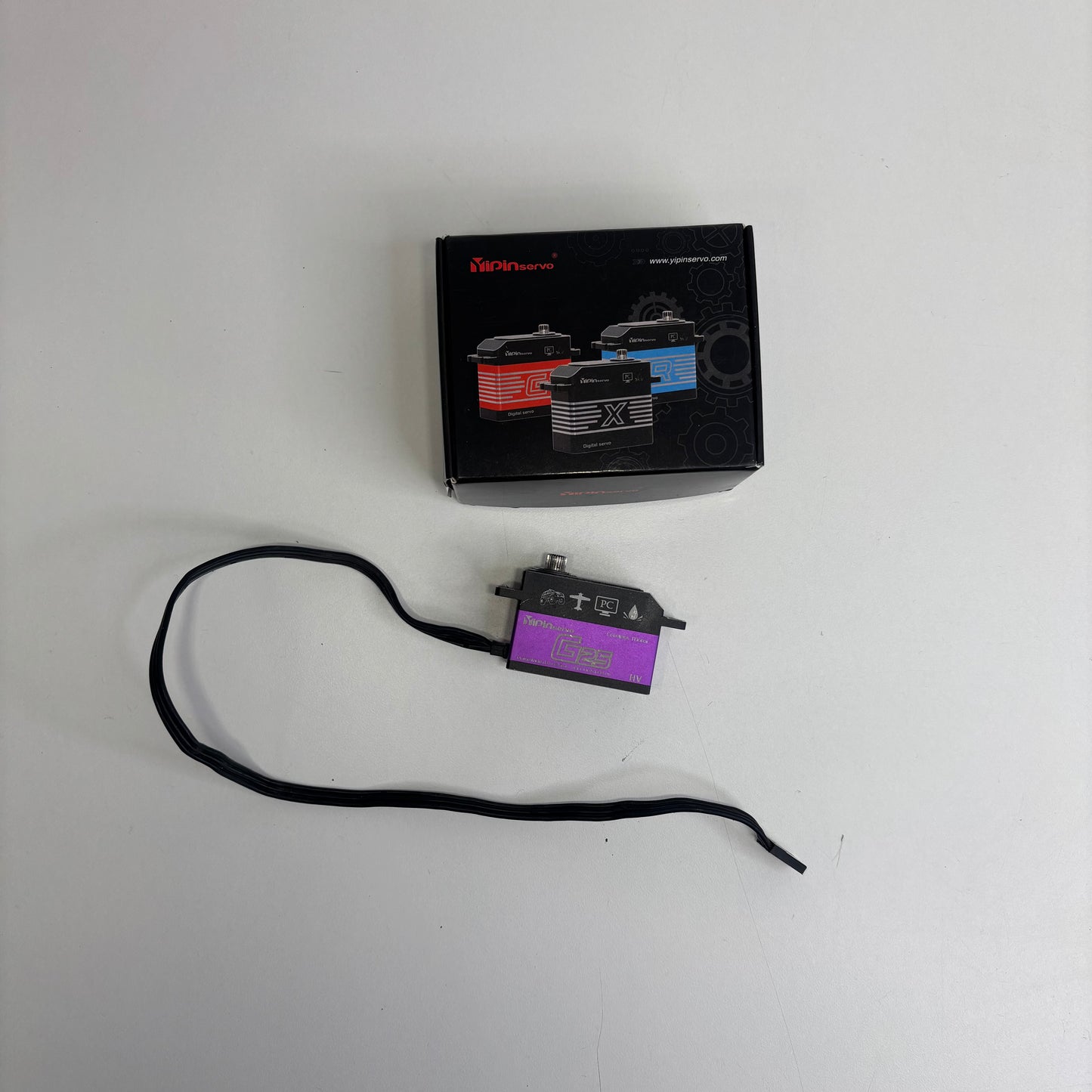 Purple Alloy Servo Yipin G25 Programmable Boxed