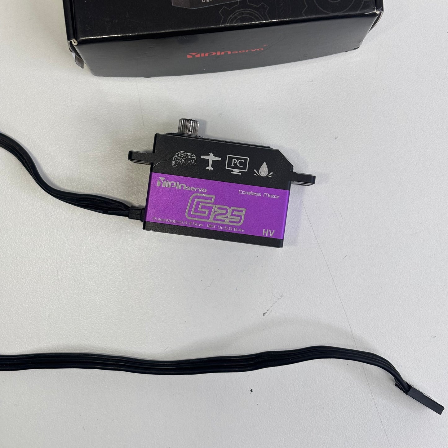 Purple Alloy Servo Yipin G25 Programmable Boxed