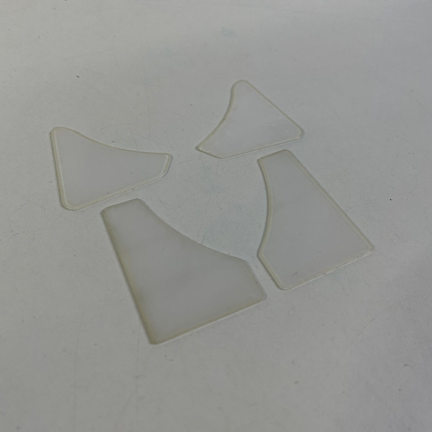 Clear Spoiler Mounts End Plates