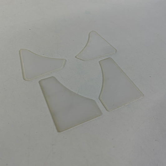 Clear Spoiler Mounts End Plates