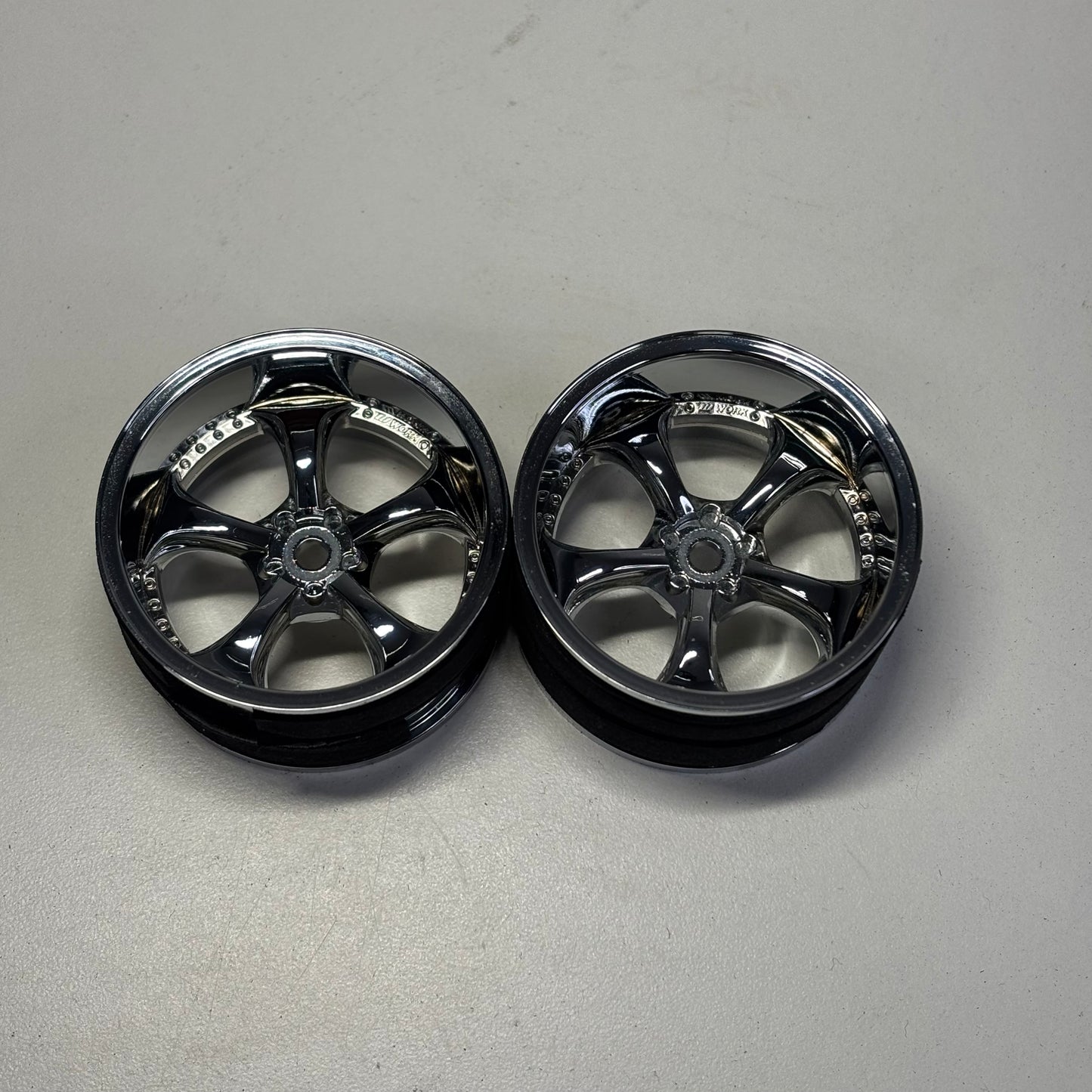 Overdose VS-KF VSKF Chrome 30-9 Offset Wheels Pair