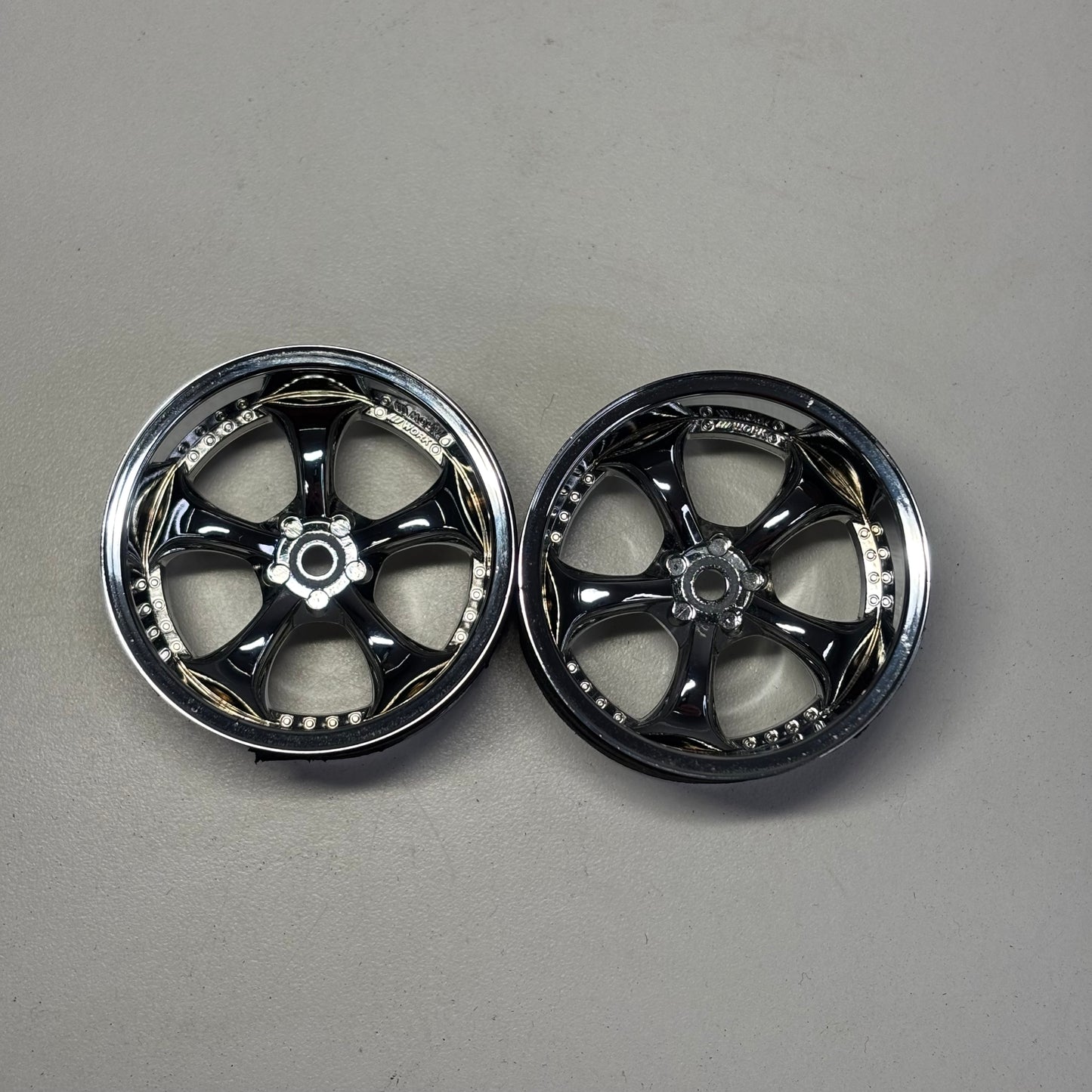 Overdose VS-KF VSKF Chrome 30-9 Offset Wheels Pair