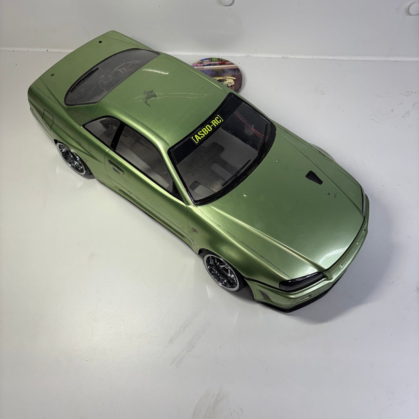Killerbody Nissan R34 GTR Bodyshell Millenium Jade Green