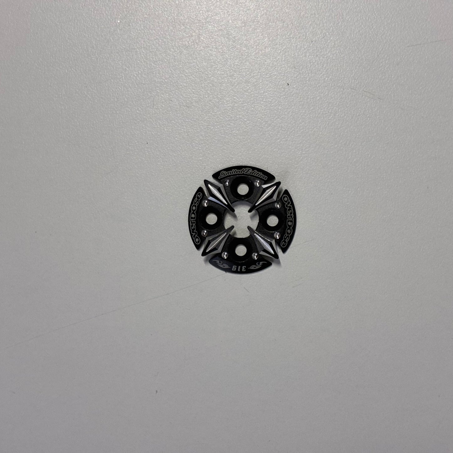 Overdose Black Alloy LTD Edition Spur Cover Number #319