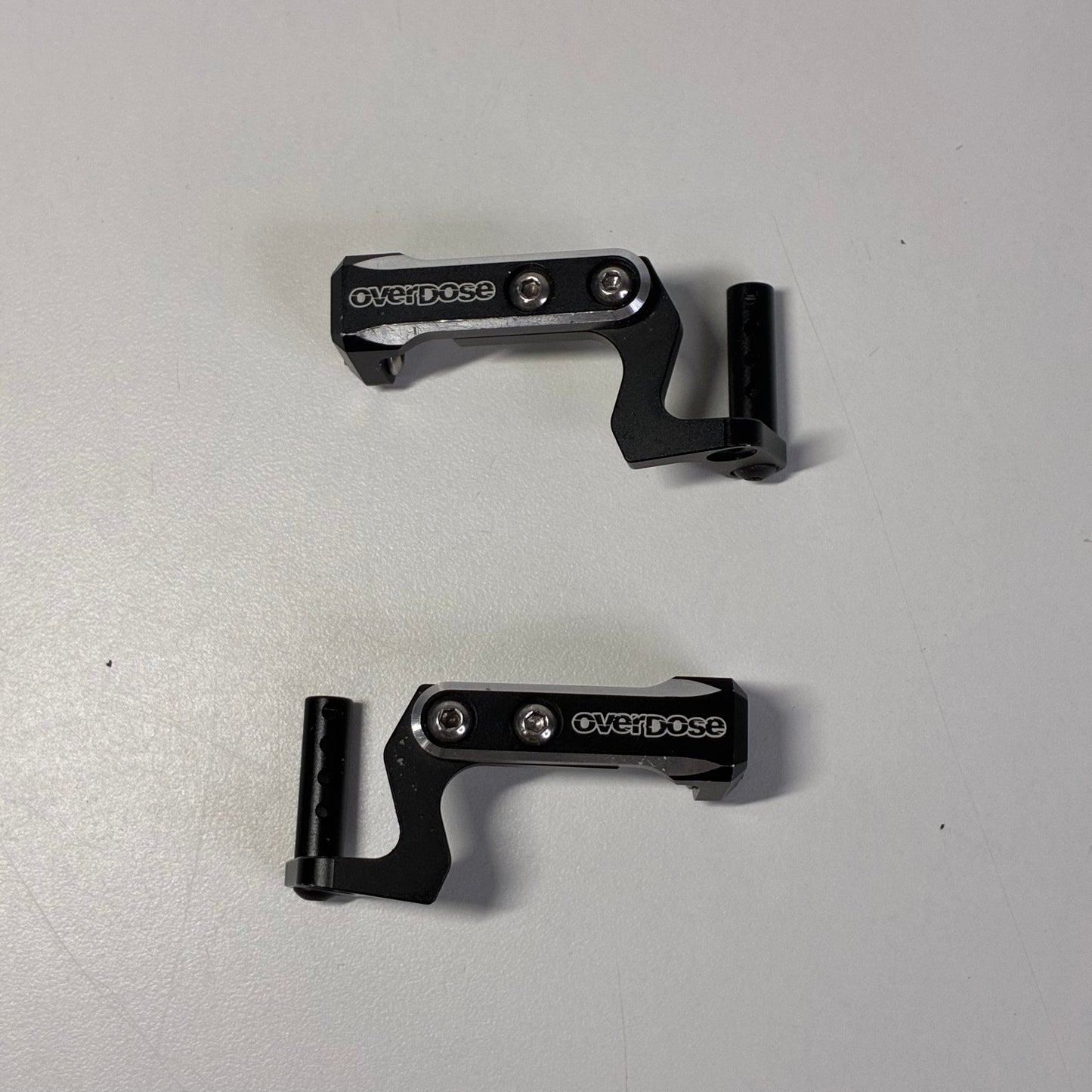 Overdose Black Alloy Rear Body Mount Kit