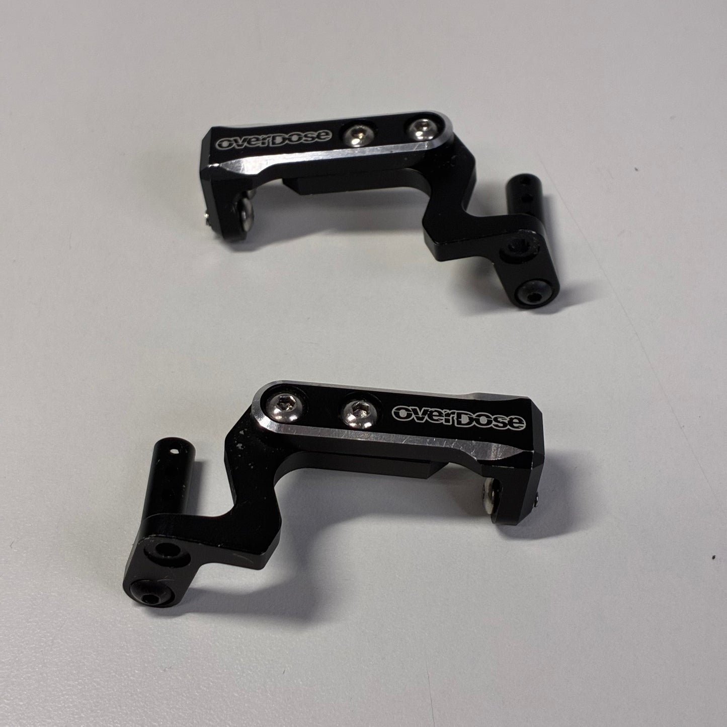 Overdose Black Alloy Rear Body Mount Kit