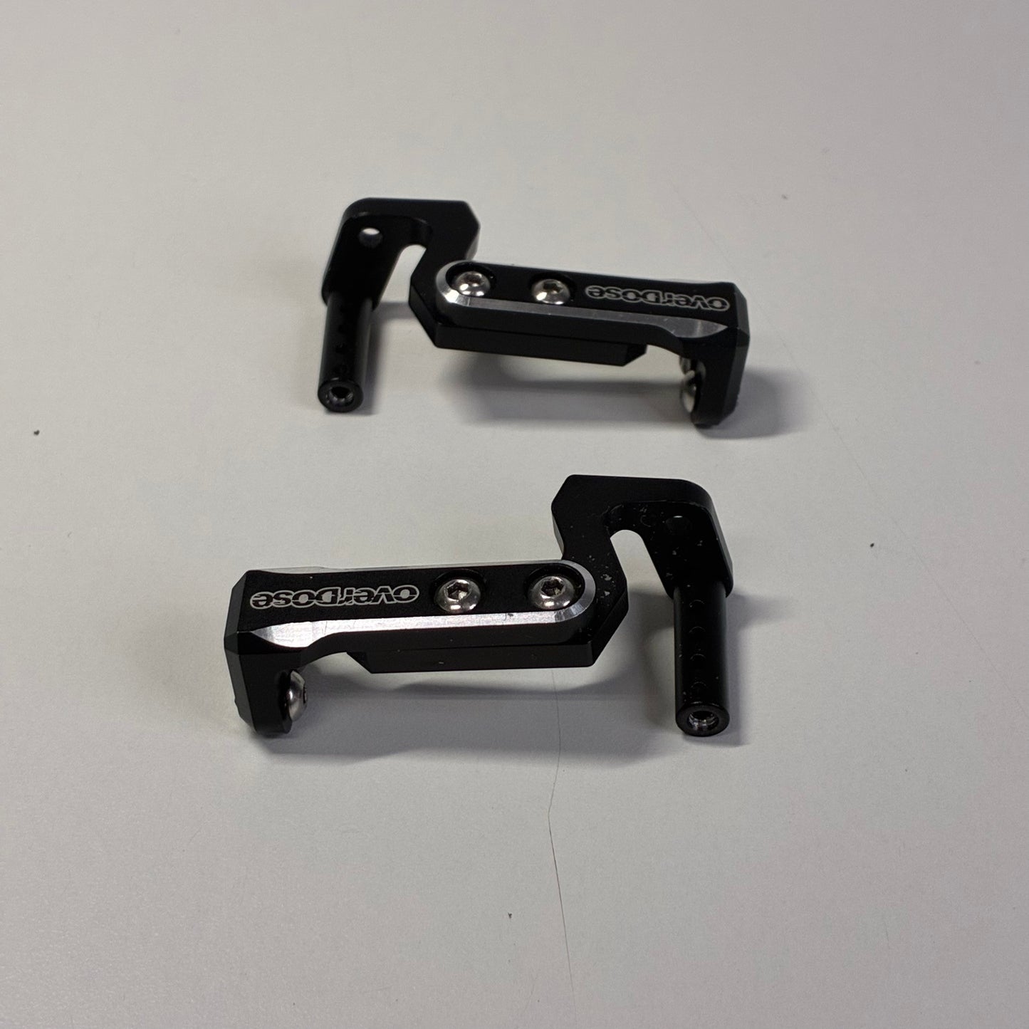 Overdose Black Alloy Rear Body Mount Kit