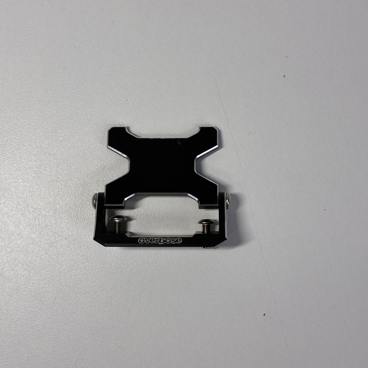 Overdose Black Alloy Rear ESC Mount Galm