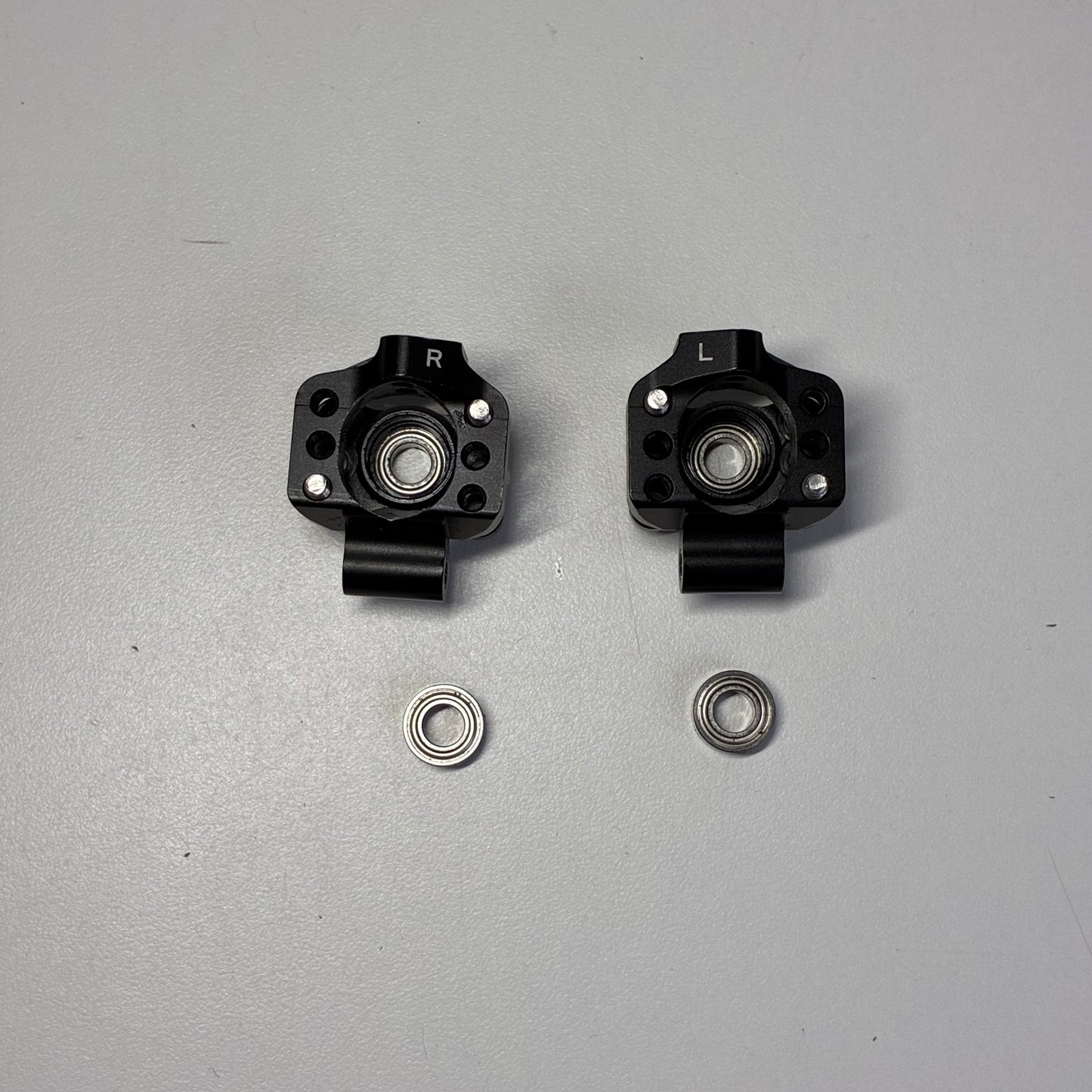 Overdose Black Alloy Rear Upright Hubs Adjustable