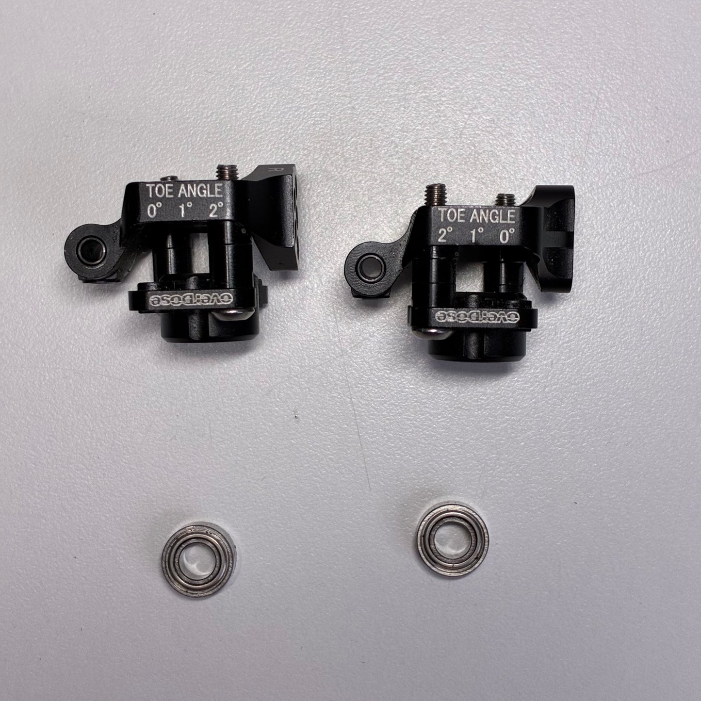 Overdose Black Alloy Rear Upright Hubs Adjustable