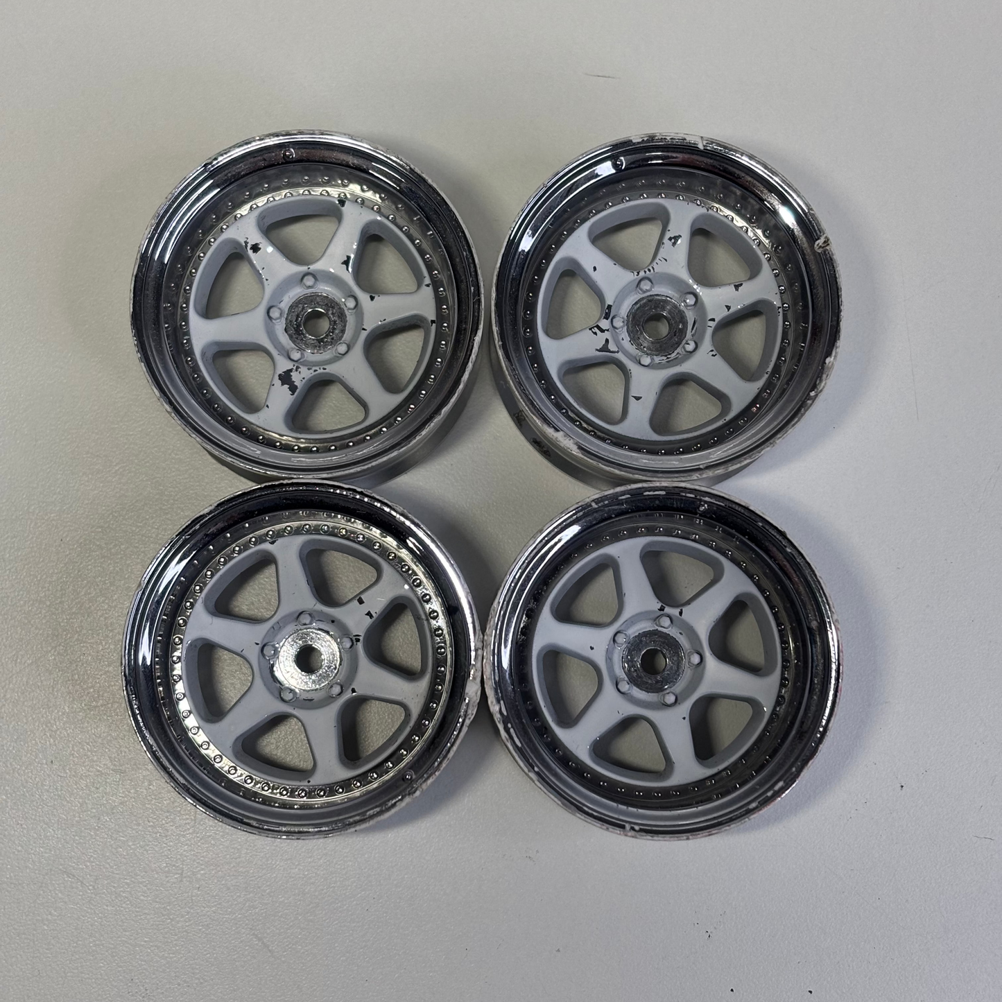 Lab White Dished Wheels Offset 8