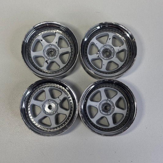 Lab White Dished Wheels Offset 8