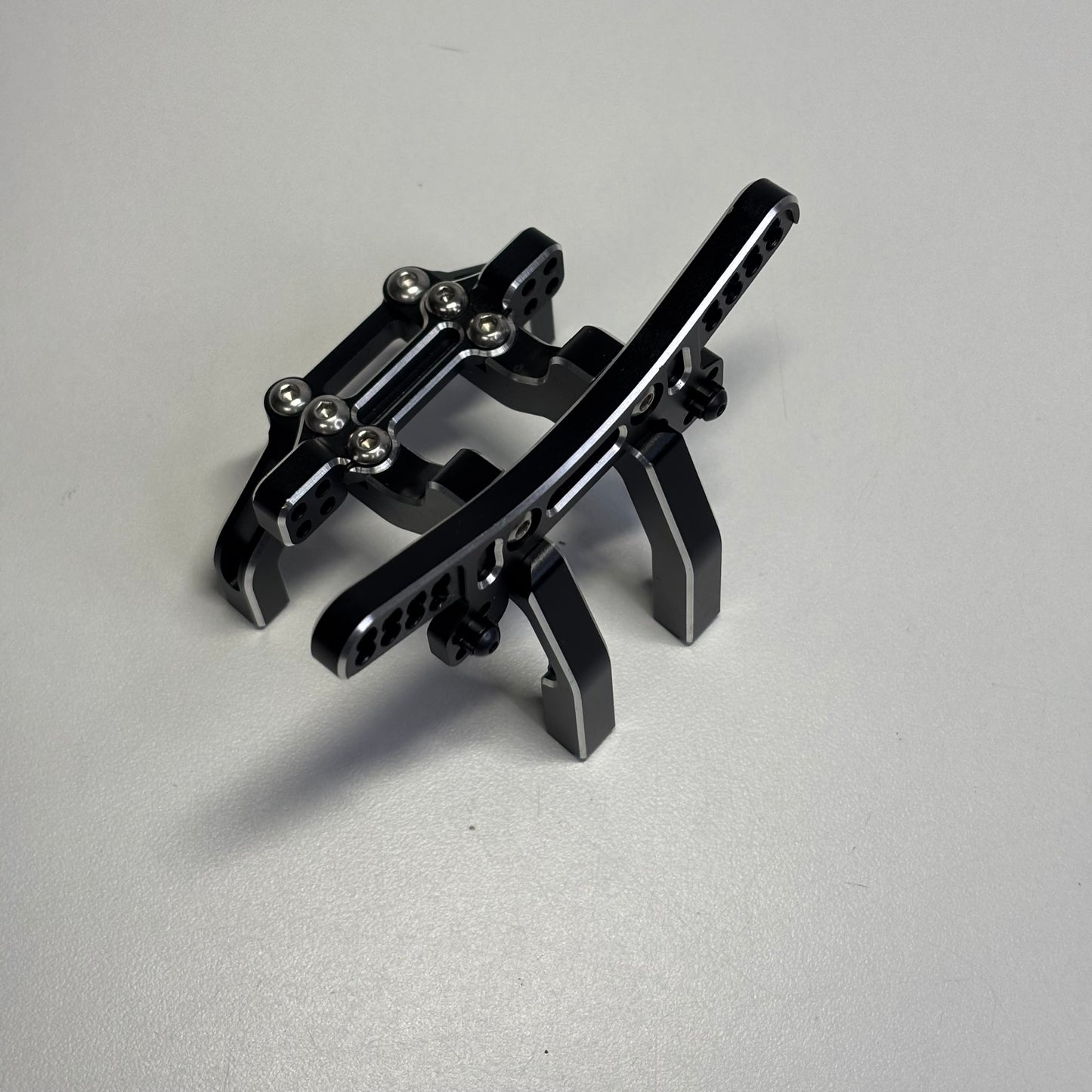 Yokomo Black Alloy Front Bulkhead Complete Shock Tower Front