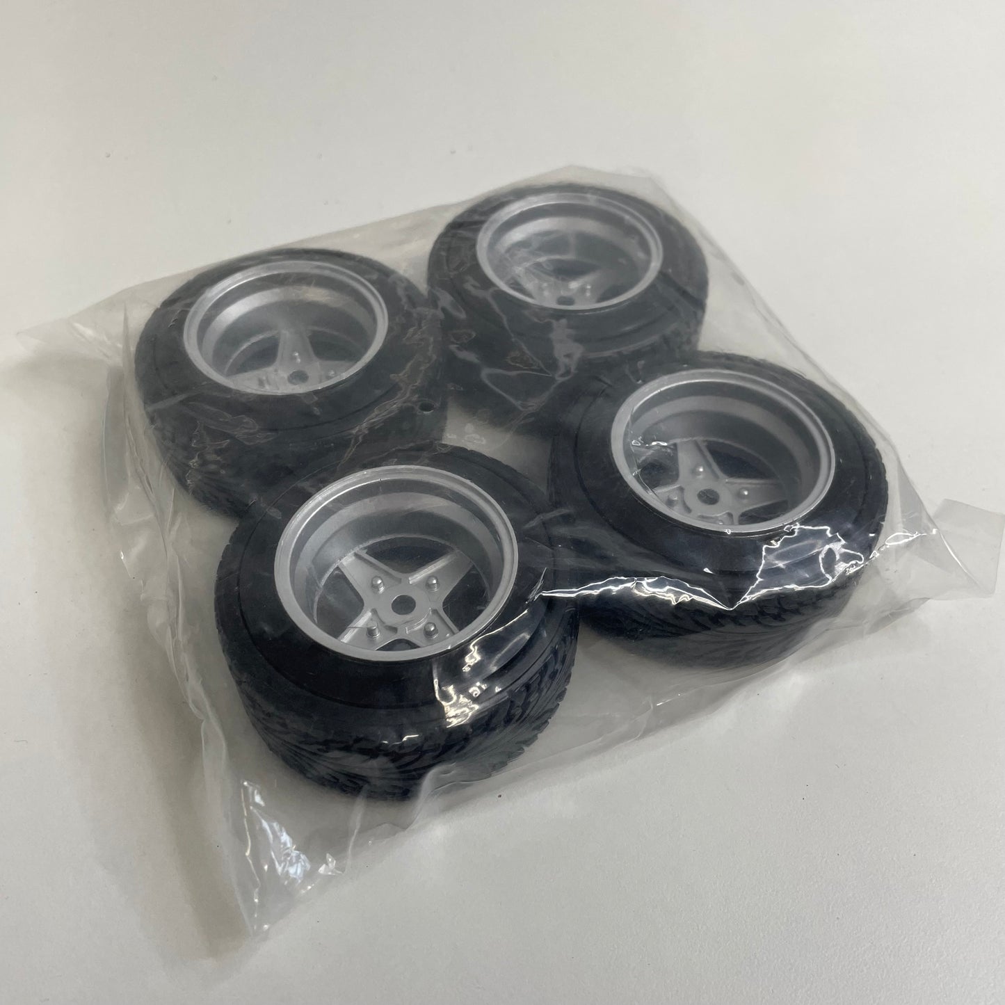 Old School Style LP86 AE86 Wheels Black Silver With Outdoor Tyres