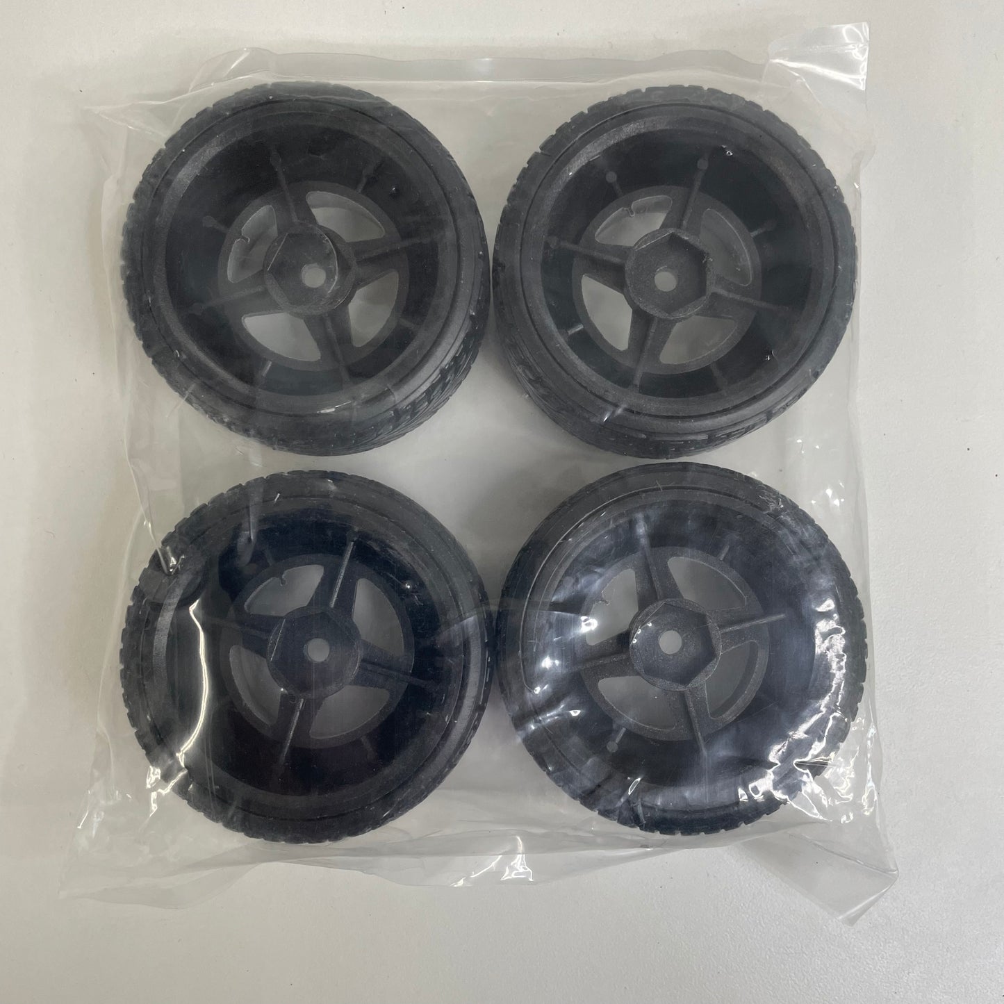 Old School Style LP86 AE86 Wheels Black Silver With Outdoor Tyres