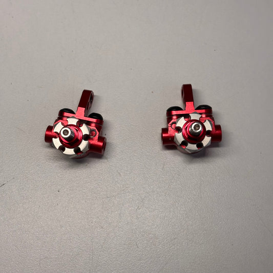 Rhino Racing Red Alloy Front Knuckles, Axles & Hexes