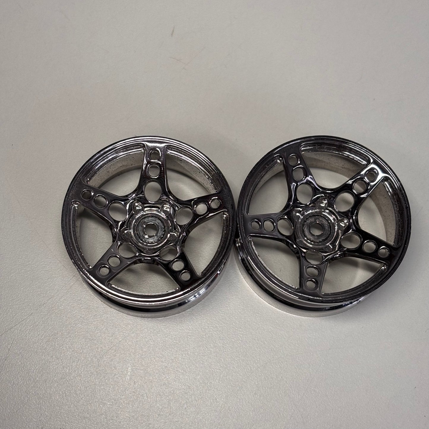 SRC Chrome Silver Wheels Pair Offset 6