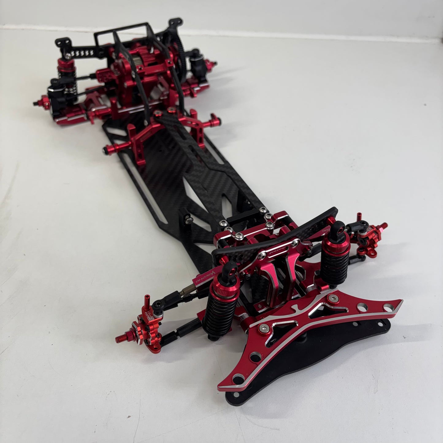Reve D MC-1 MC1 Red Alloy Drift RWD Chassis Complete Upgraded