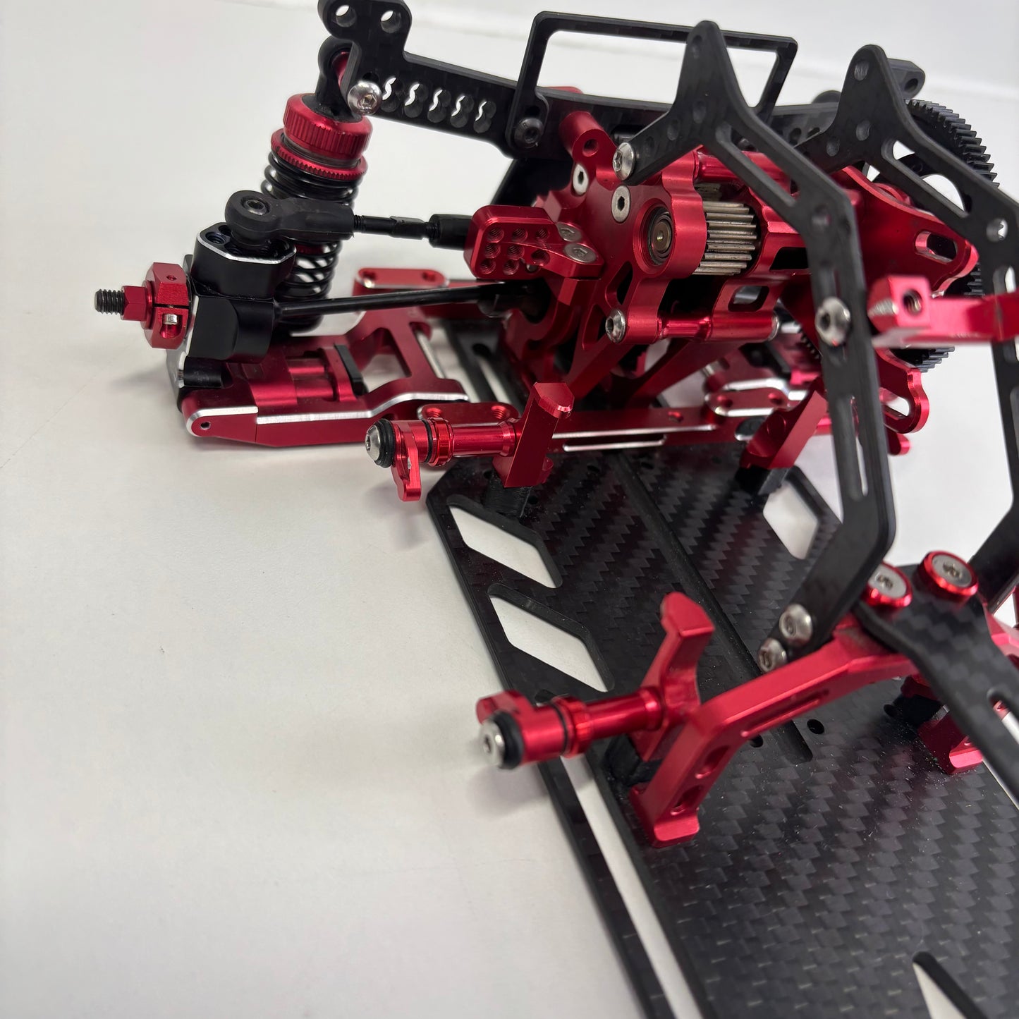 Reve D MC-1 MC1 Red Alloy Drift RWD Chassis Complete Upgraded