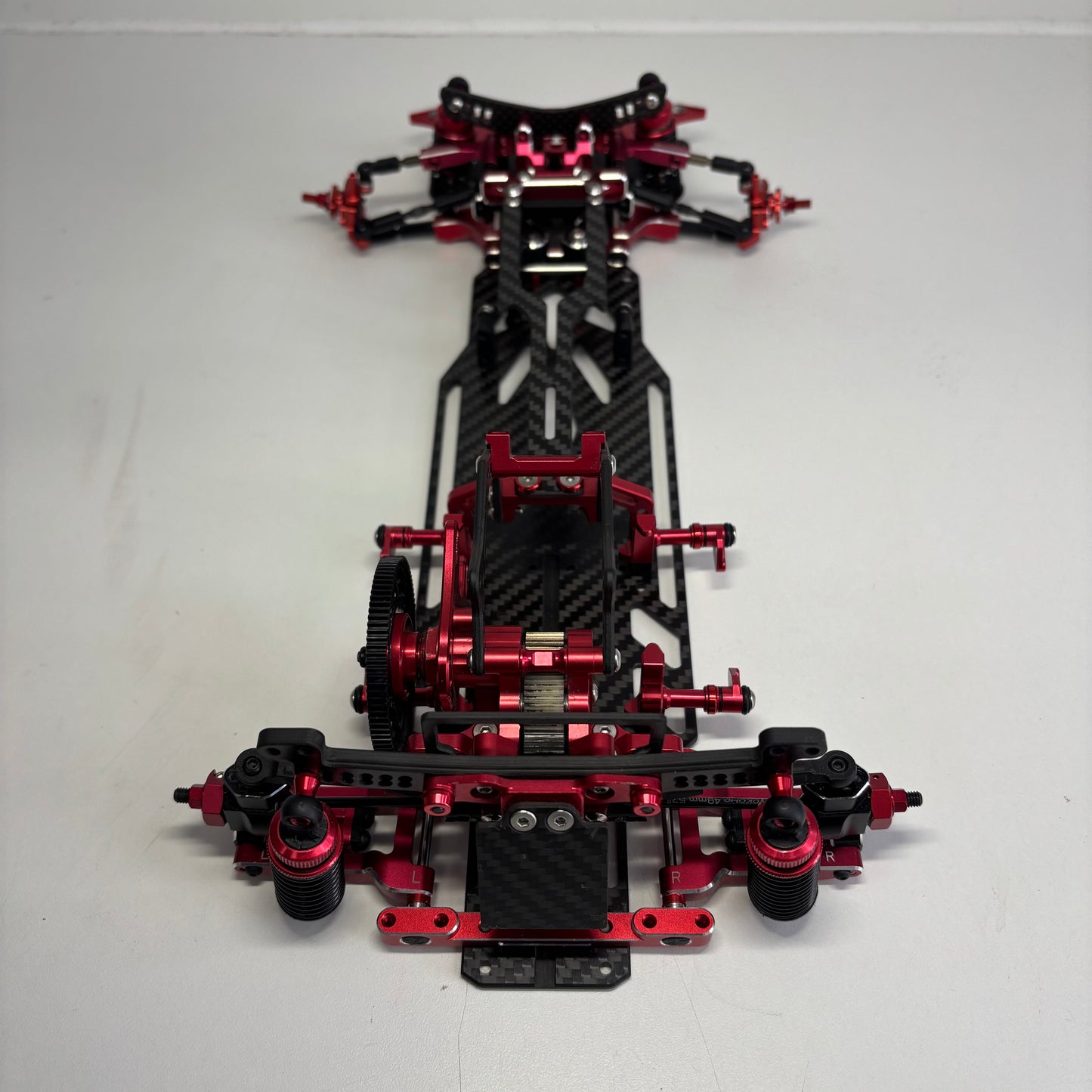Reve D MC-1 MC1 Red Alloy Drift RWD Chassis Complete Upgraded