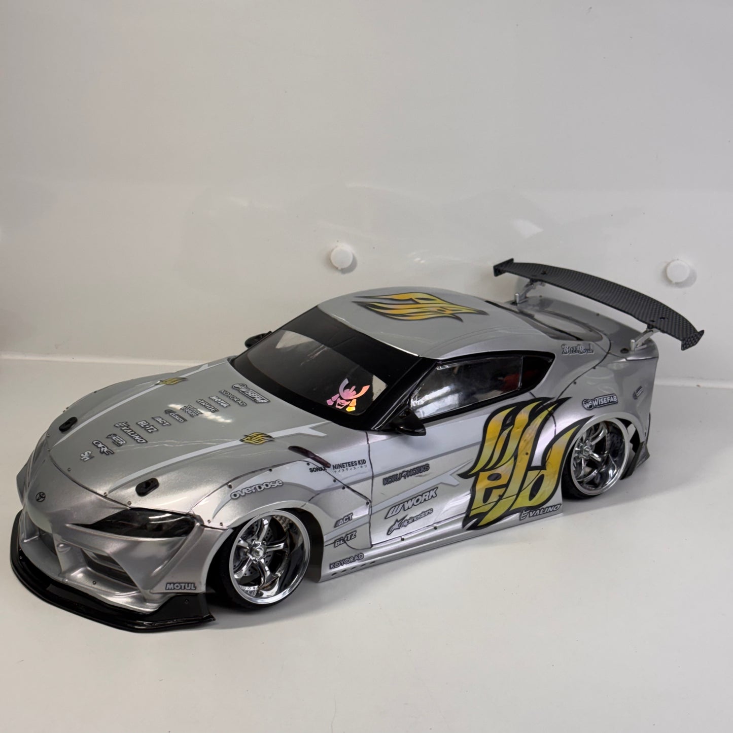 Addiction Toyota A90 Supra Silver Bodyshell Shell