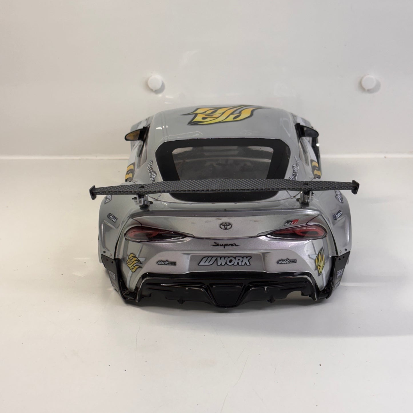 Addiction Toyota A90 Supra Silver Bodyshell Shell