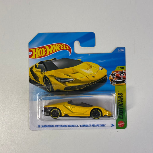 Hot Wheels *16 LAMBORGHINI CENTENARIO ROADSTER / CABRIOLET DÉCAPOTABLE