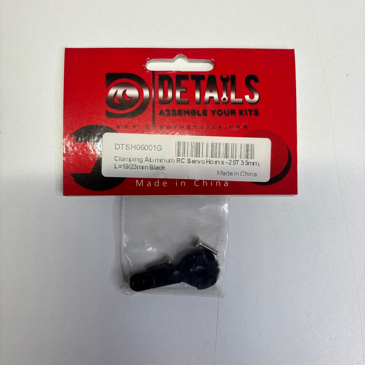 Details Black Alloy Servo Horn 25T