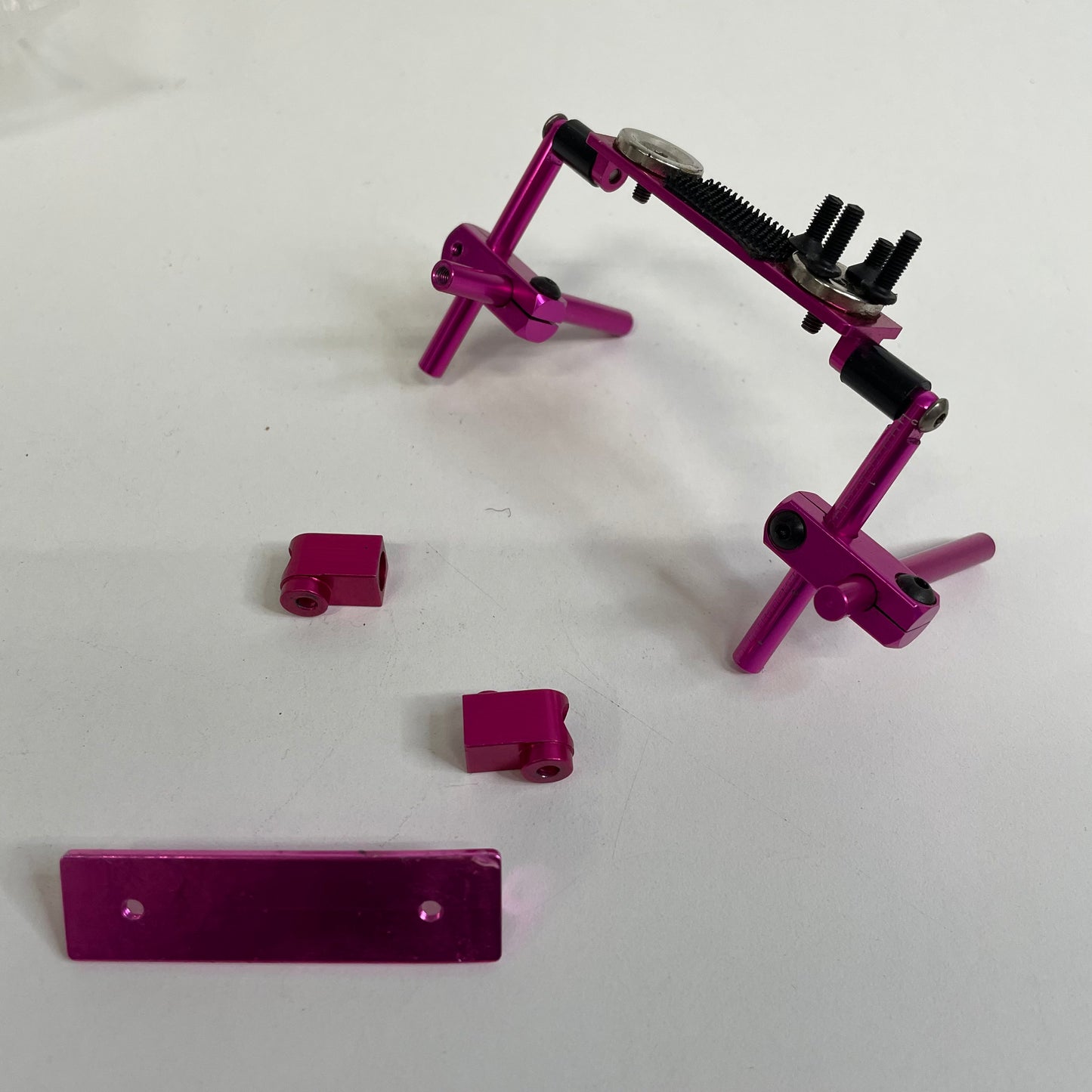 Pink Alloy Body Stealth Mount Kit Magnet Velcro Front Rear