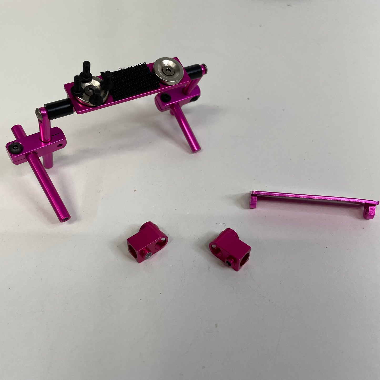 Pink Alloy Body Stealth Mount Kit Magnet Velcro Front Rear