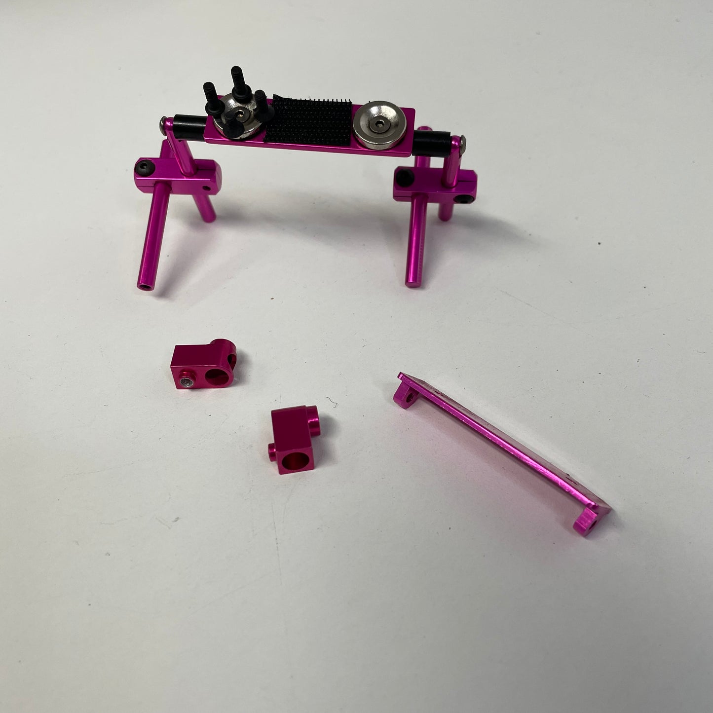 Pink Alloy Body Stealth Mount Kit Magnet Velcro Front Rear