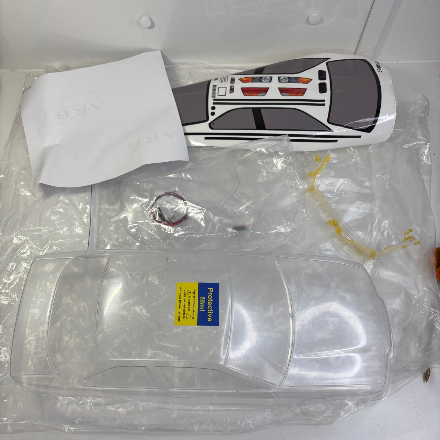 BMW E36 Wide Body Clear Bodyshell Aplastics?